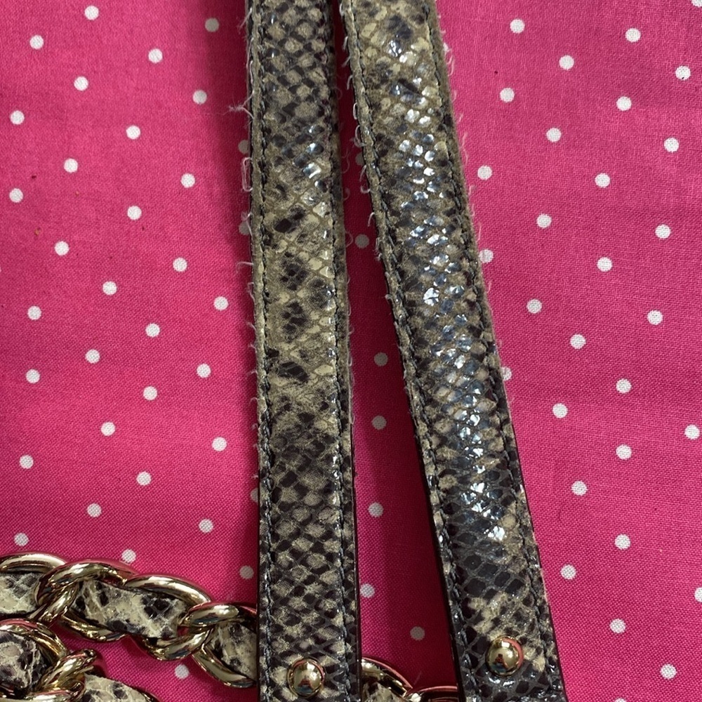 Kate Spade Gold Coast Georgina Snakeskin Quilted Chain Strap - Picture 12 of 14